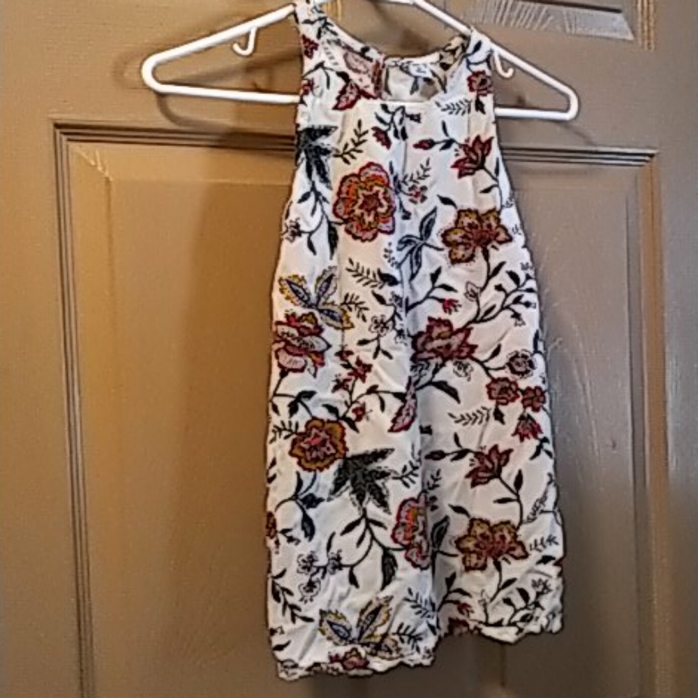 Old navy crop top xs floral flowing - Picture 1 of 7
